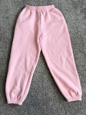 Kids Pink Cozy Jogger Sweatpants